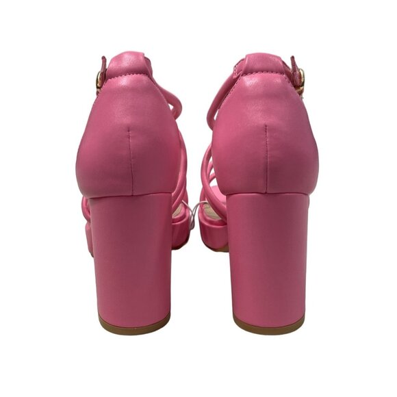 Windsor Women's April Pink Squared Toe High Heels Sz 7.5 - NWB - Picture 4 of 9